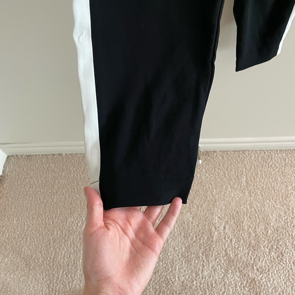 Aritzia Babaton Dexter Pants Black With White Stripe Size XS - Picture 6 of 8